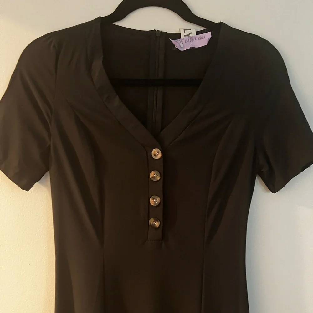 Black Midi Dress - Picture 2 of 7